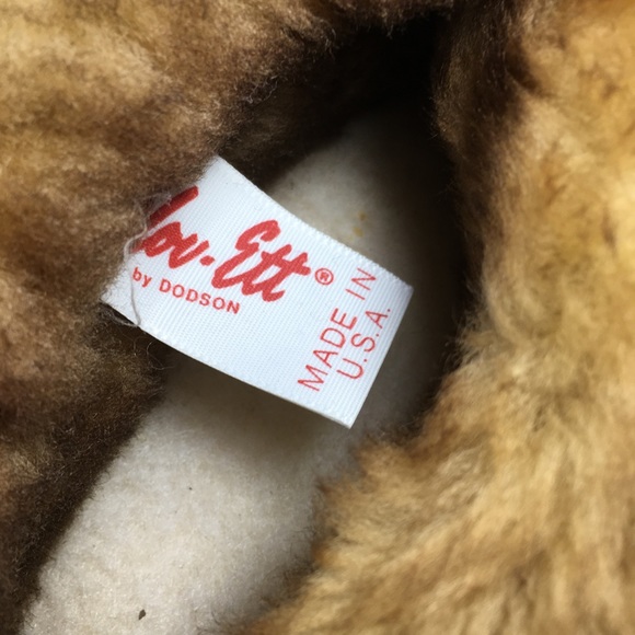 Vintage Dodson Womens Brown Leather Shearling Lined Winter Shoes Slippers Size 7 - Picture 10 of 10